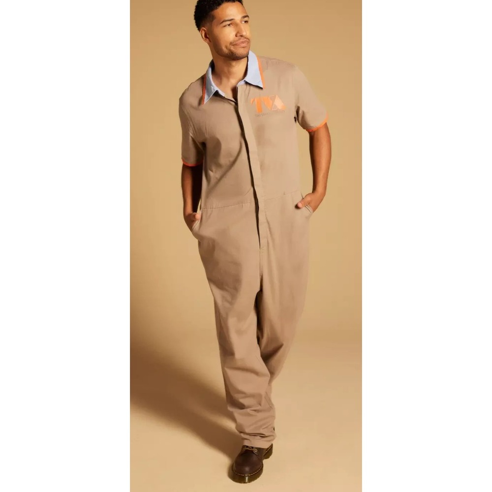 NEW Hot Topic Our Universe Marvel Loki TVA Jumpsuit Mens Size XL